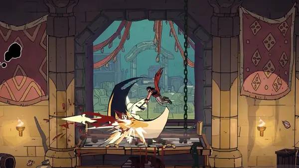 Иллюстрация уровня The Rogue Prince of Persia с деталями окружения