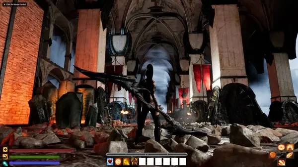 Иллюстрация уровня The Sacred Stone с деталями окружения