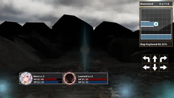 Иллюстрация уровня The Spirit Master of Retarnia -Conqueror of the Labyrinth- с деталями окружения