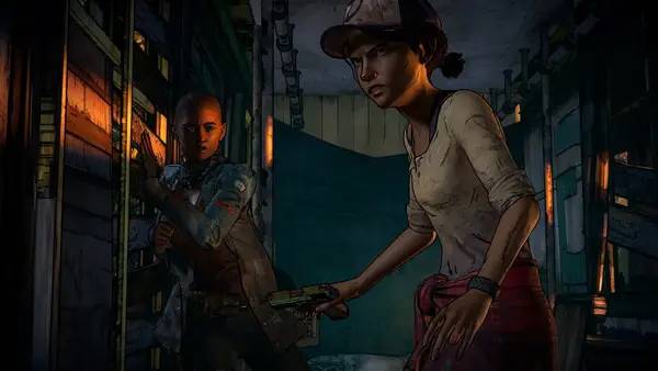 Иллюстрация уровня The Walking Dead A New Frontier с деталями окружения