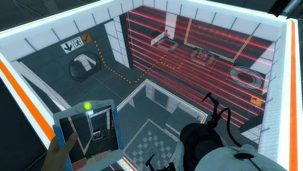 Иллюстрация уровня Thinking with Time Machine с деталями окружения