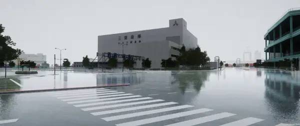 Иллюстрация уровня Tokyo Warfare Turbo с деталями окружения