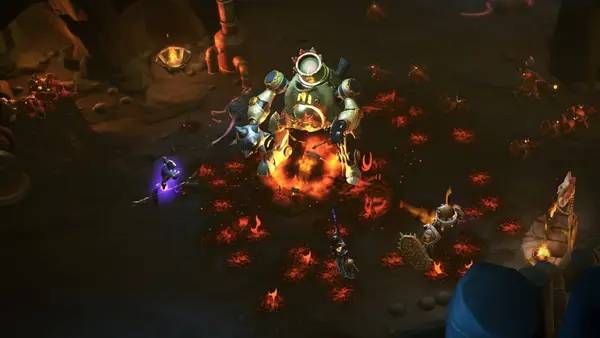Иллюстрация уровня Torchlight 3 с деталями окружения