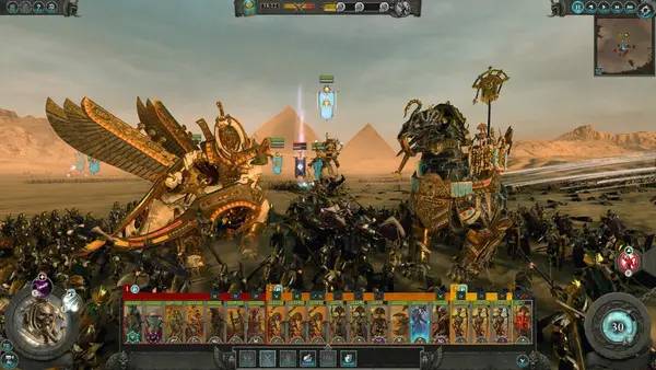 Иллюстрация уровня Total War  WARHAMMER 2 Rise of the Tomb Kings с деталями окружения
