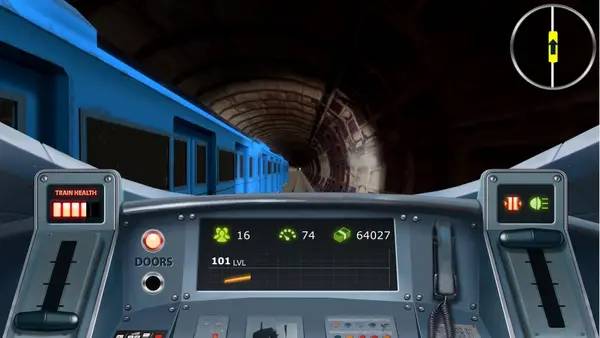 Иллюстрация уровня Train Simulator London Subway с деталями окружения