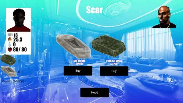 Иллюстрация уровня Trapper Drug Dealing RPG с деталями окружения