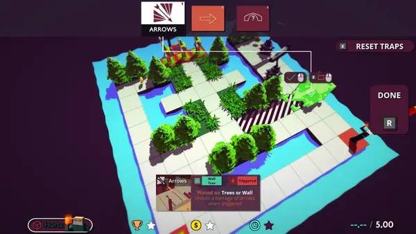 Иллюстрация уровня Trapper's Delight с деталями окружения