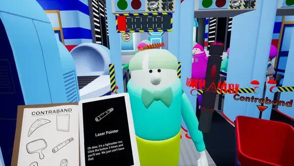 Иллюстрация уровня TSA Frisky с деталями окружения