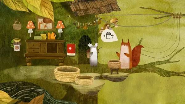 Иллюстрация уровня Tukoni Forest Keepers с деталями окружения