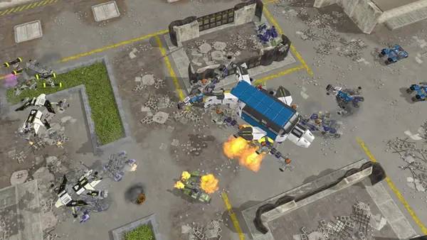 Иллюстрация уровня Uncrewed с деталями окружения