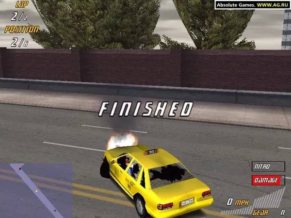 Иллюстрация уровня US Racer с деталями окружения