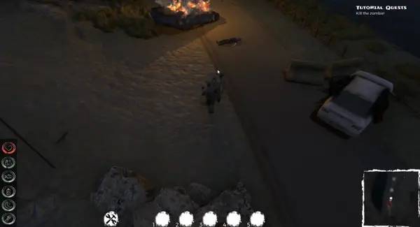 Иллюстрация уровня V1RUZ с деталями окружения