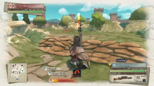 Иллюстрация уровня Valkyria Chronicles 4 Complete Edition с деталями окружения