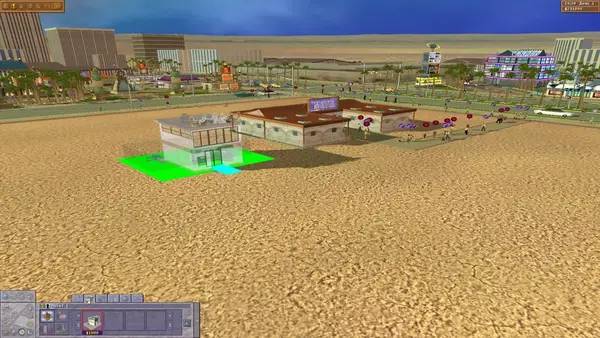 Иллюстрация уровня Vegas Tycoon с деталями окружения