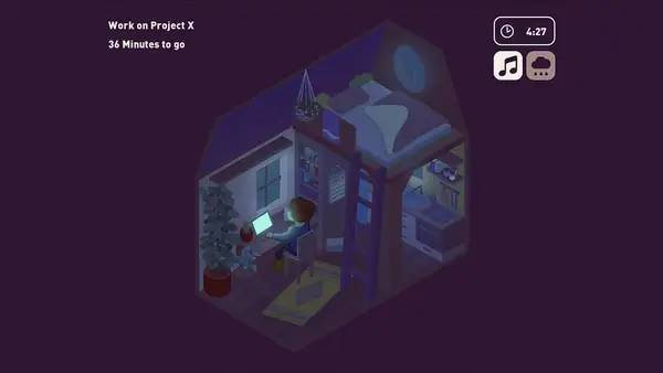 Иллюстрация уровня Virtual Cottage с деталями окружения