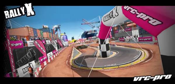 Иллюстрация уровня VRC PRO с деталями окружения