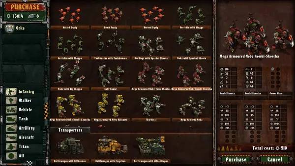Иллюстрация уровня Warhammer 40,000  Armageddon - Da Orks с деталями окружения