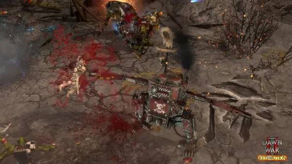 Иллюстрация уровня Warhammer 40,000 Dawn of War 2 Retribution с деталями окружения