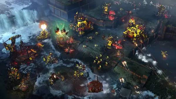 Иллюстрация уровня Warhammer 40,000 Dawn of War 3 с деталями окружения