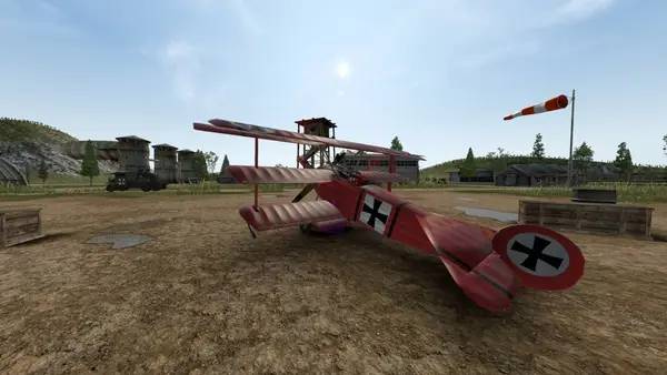 Иллюстрация уровня Warplanes WW1 Fighters с деталями окружения