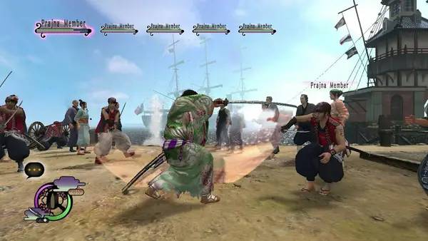 Иллюстрация уровня Way of the Samurai 4 с деталями окружения