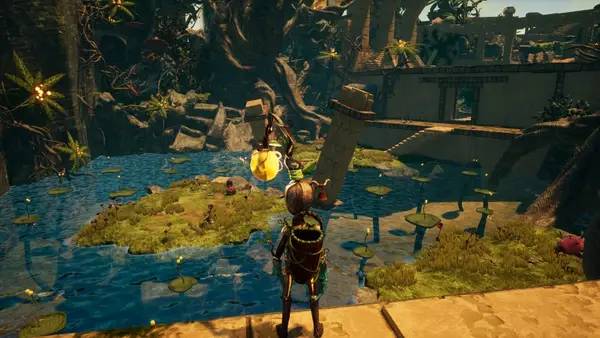 Иллюстрация уровня Weakless с деталями окружения