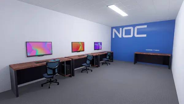 Иллюстрация уровня Web Host Simulator с деталями окружения