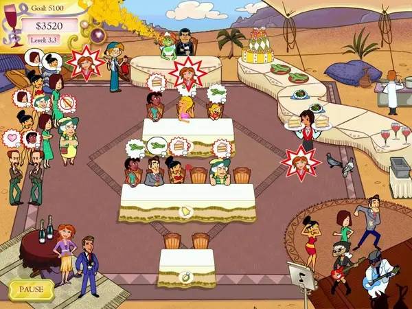 Иллюстрация уровня Wedding Dash 2  Rings Around the World с деталями окружения