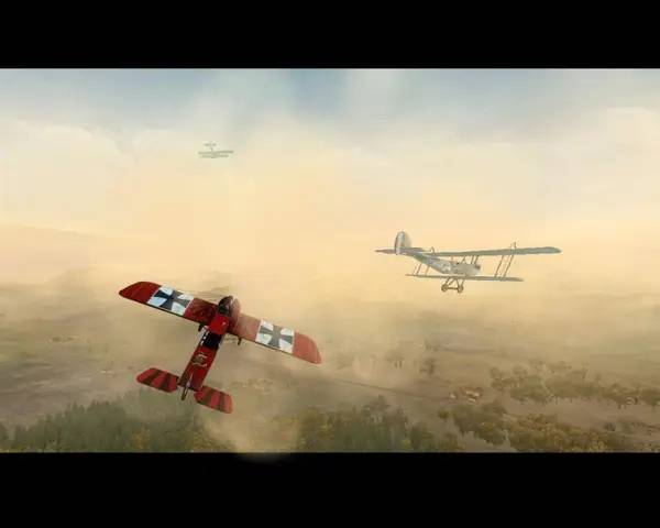 Иллюстрация уровня Wings of Honour Battles of the Red Baron с деталями окружения