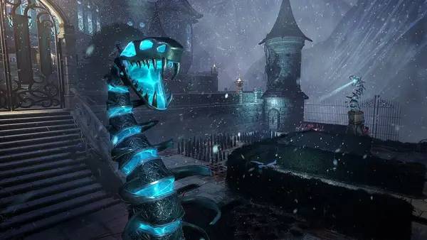 Иллюстрация уровня Witching Tower VR с деталями окружения