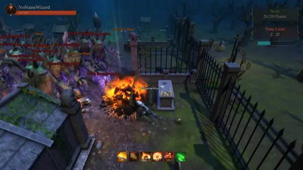 Иллюстрация уровня Wizardas с деталями окружения