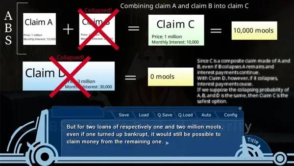 Иллюстрация уровня WORLD END ECONOMiCA episode.03 с деталями окружения