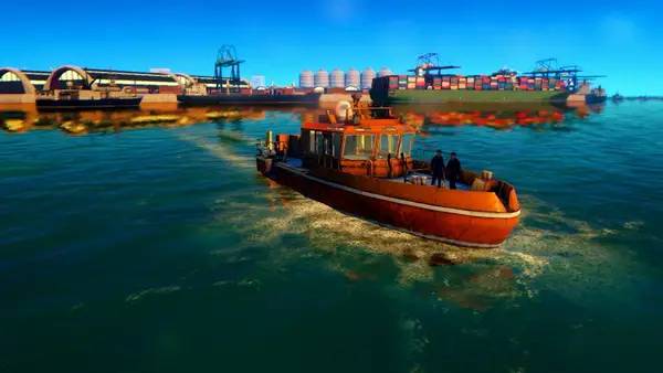 Иллюстрация уровня World Ship Simulator с деталями окружения