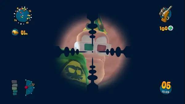 Иллюстрация уровня Worms Ultimate Mayhem с деталями окружения