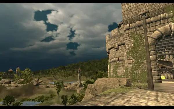 Интерфейс Absolute VR Experiences во время прохождения