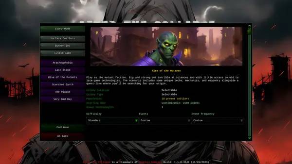 Интерфейс After the Collapse во время прохождения