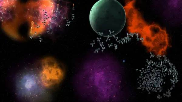 Интерфейс AI War Fleet Command во время прохождения