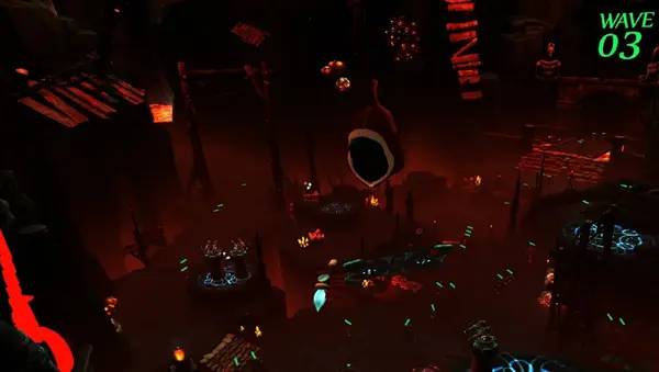 Интерфейс Alchemist Defender VR во время прохождения