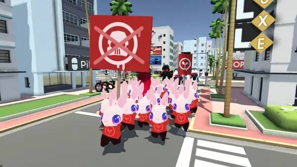 Интерфейс Anarcute во время прохождения