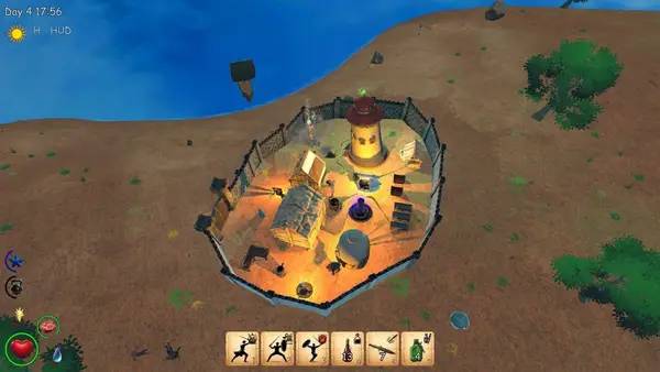 Интерфейс Archipelago Island Survival во время прохождения