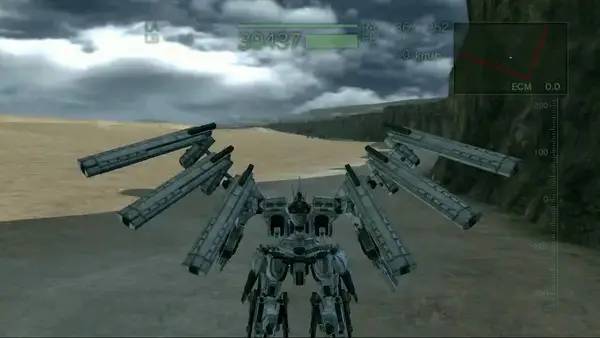 Интерфейс Armored Core  For Answer во время прохождения