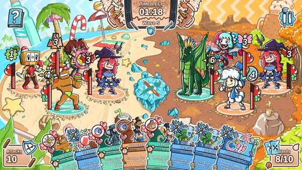 Интерфейс Art Fight Duel во время прохождения