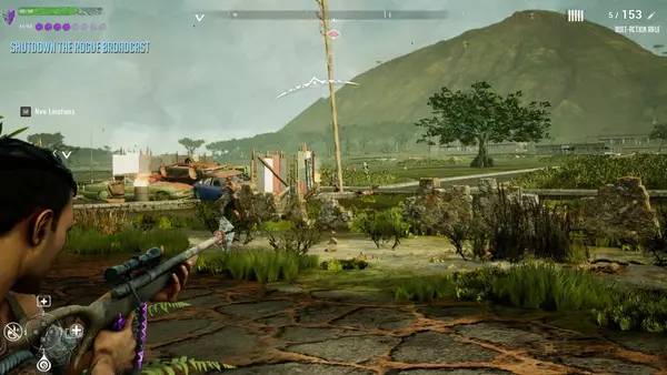 Интерфейс Ashes of Oahu во время прохождения