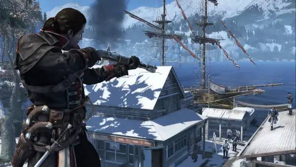 Интерфейс Assassin’s Creed Rogue во время прохождения