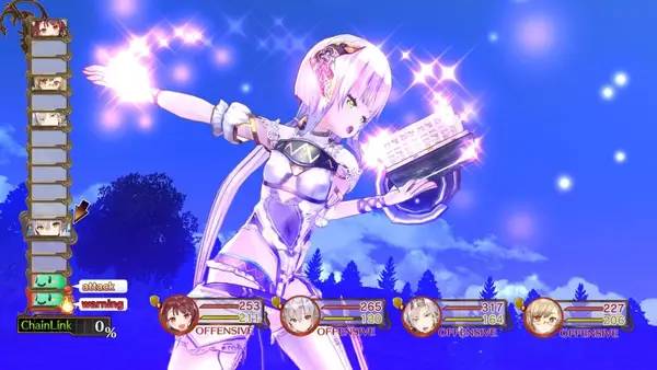 Интерфейс Atelier Sophie  The Alchemist of the Mysterious Book DX во время прохождения