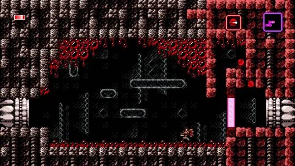 Интерфейс Axiom Verge Randomizer Beta во время прохождения