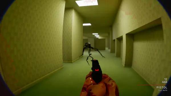 Интерфейс Backrooms Bodycam во время прохождения