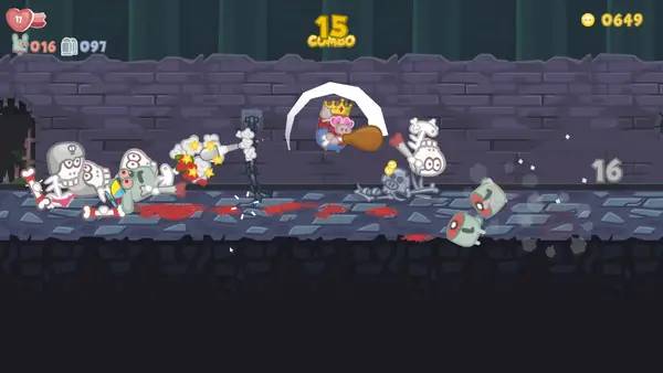 Интерфейс Bacon May Die во время прохождения