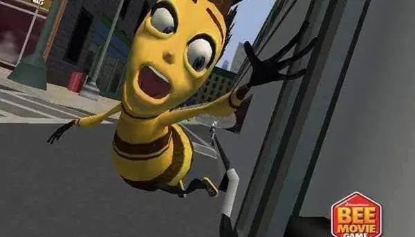 Интерфейс Bee Movie Game во время прохождения