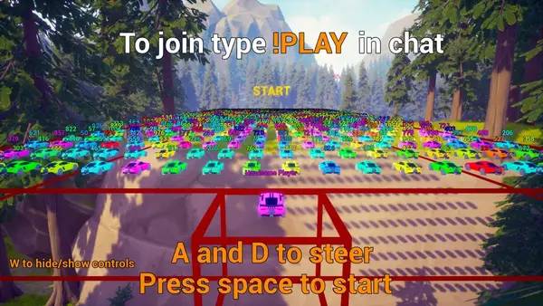 Интерфейс Biggest Stream Hover Racing во время прохождения